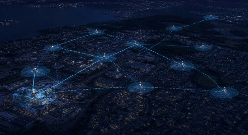 多节点低空物流运行网络示意图